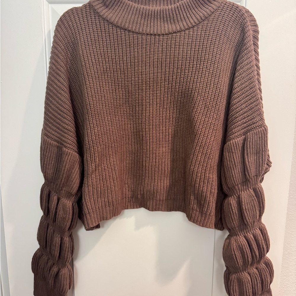 Chunky Knit Brown Sweater